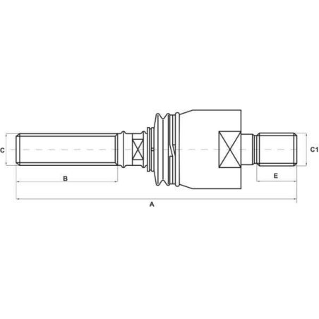 Rotule de direction UNIVERSEL SHP432KR