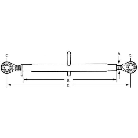 Barre de poussée GOPART TL1902000GP