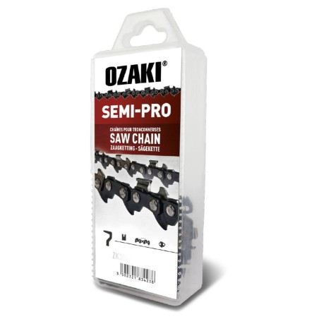 Chaine OZAKI ZK38SC63-E70  coupe de 50 cm, 70 maillons, pas 3/8, jauge 1,6 (0,063")