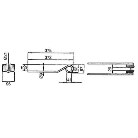 Dent d'andaineur UNIVERSEL VF06580456KR