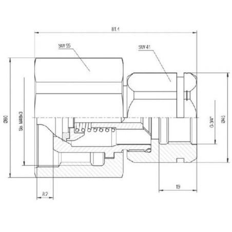 Coupleur DNP SKSM25C16HEX