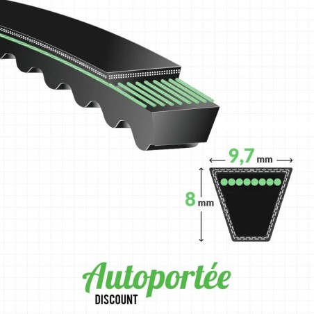 Courroie de transmission STIGA MULTICLIP PRO 53 4S SVAN (2011-2012)