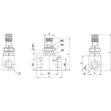 Limiteur débit CAMOZZI RFO352M5