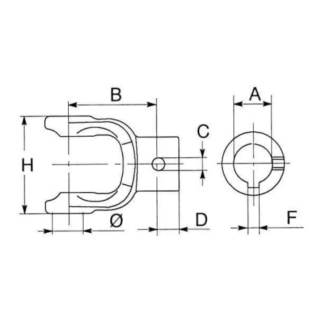 Mâchoire BONDIOLI/6PAVESI 2120B6255