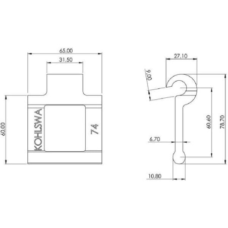 Maillon UNIVERSEL KB74