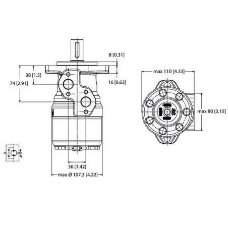 Moteur DANFOSS OMRX20011185573