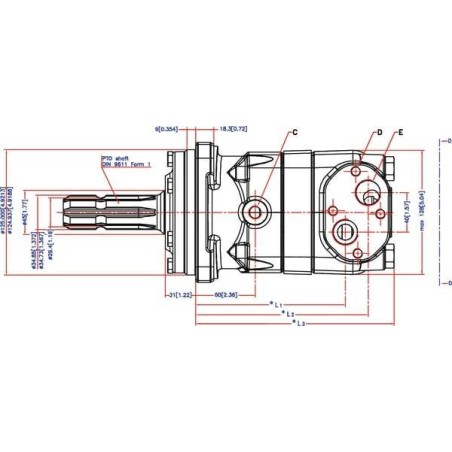 Moteur DANFOSS OMT200151B3019