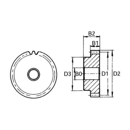 Pignon UNIVERSEL MOD2512