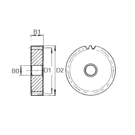 Pignon UNIVERSEL MOD532