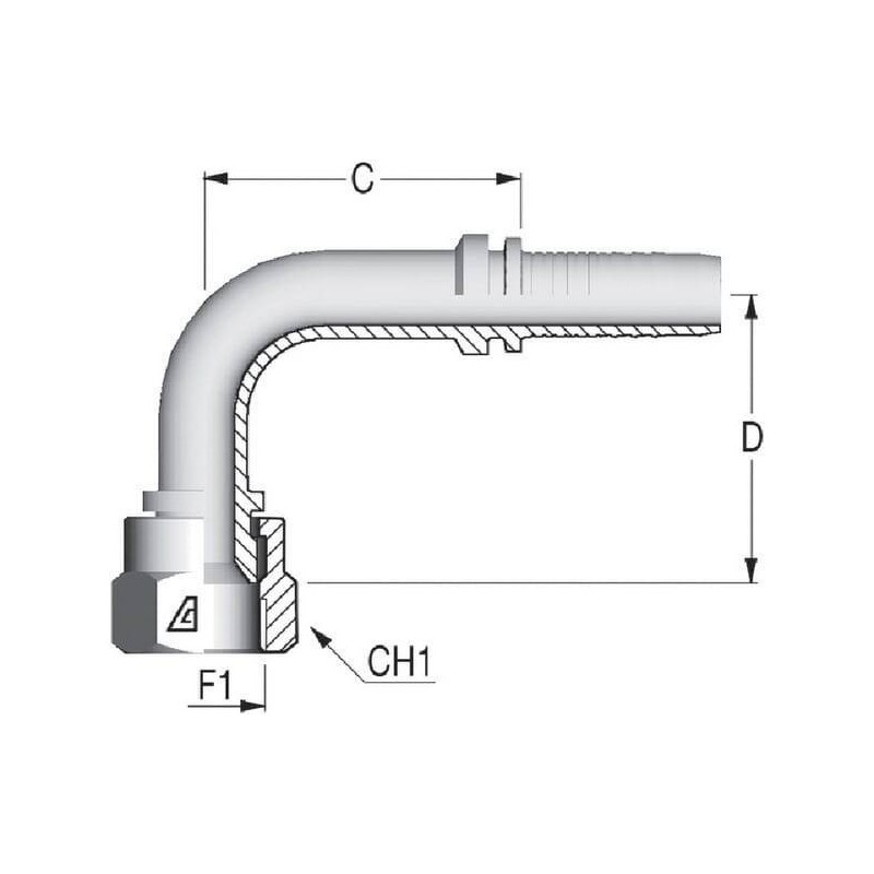 Raccord ALFAGOMMA PA131490L