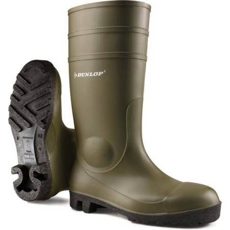 Botte verte avec embout en acier taille 36 DUNLOP 142VP36