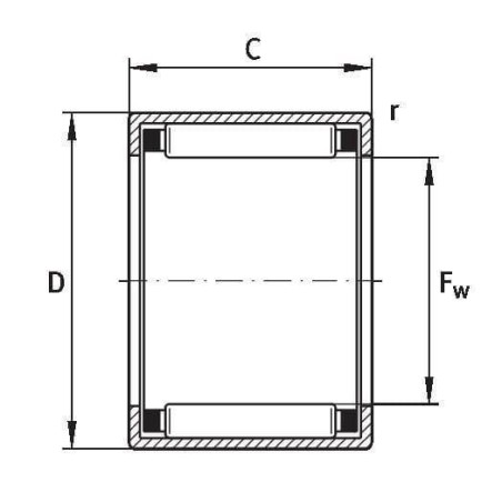 Roulement à aiguilles SKF 7500HK5025