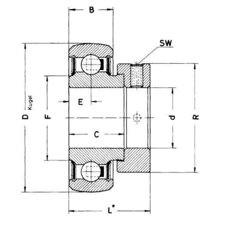 Roulement à billes NSK NWB00823