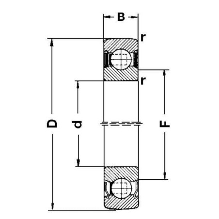 Roulement à billes NSK NWB00028