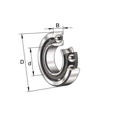 Roulement à billes à contact oblique 15x35x11mm INA/FFAG 7202BTVP