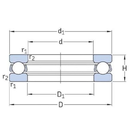 Roulement SKF 53308