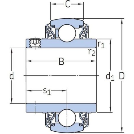 Roulement SKF YAR2082LPWSS