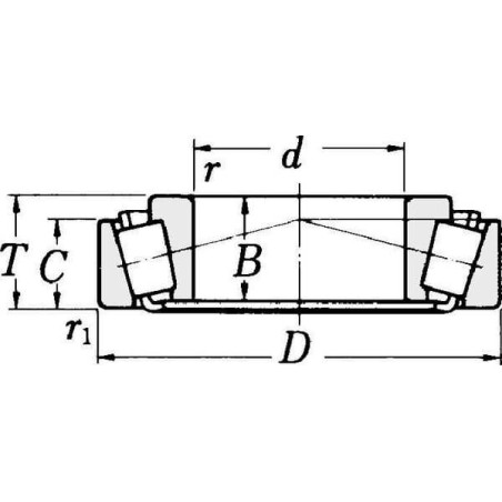 Roulement à rouleaux côniques SKF 750033021