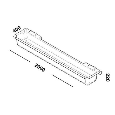 Auge à suspendre 200cm - 100L OK PLAST 1620100020