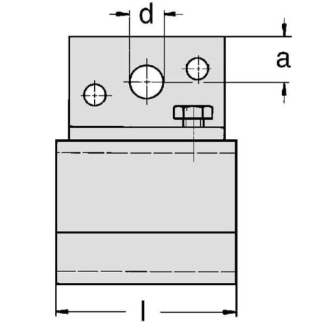 Support mural pour rail simple MEA TB333005