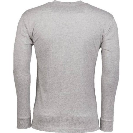 Tee-shirt ML boutons gris chiné 2XL UNIVERSEL KW207811066056