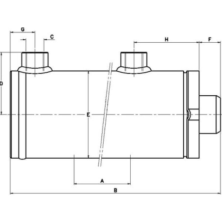 Verin double effet D16-25-150 UNIVERSEL D1625150C