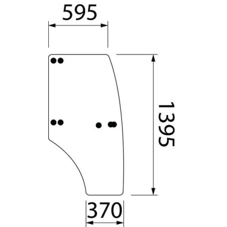 Vitre de porte complète CARRARO ER387924N