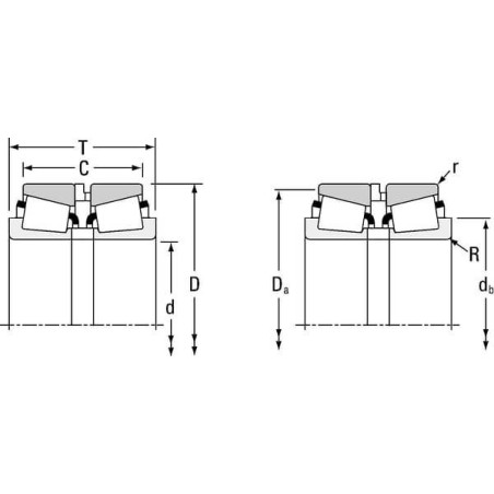 Roulement cônique TIMKEN L4464390049