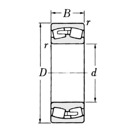 Roulement à rouleaux côniques SKF 22209EC3SKF