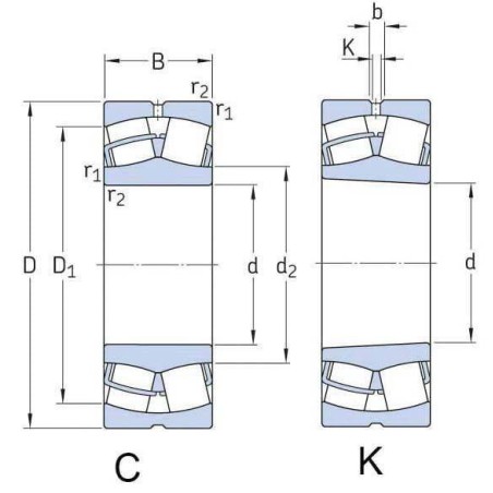 Roulement à rotules SKF 750021308K