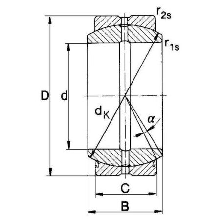 Roulement à rotule SKF GEH60ES2LS