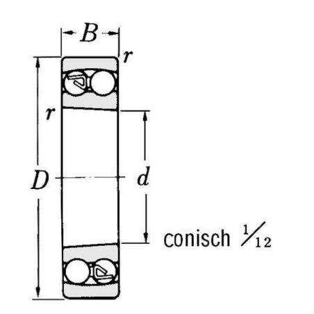 Roulement à rotule SKF 2211KC3SKF