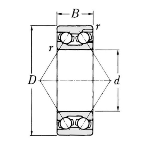 Roulement à contact oblique SKF 75003309