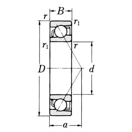 Roulement à billes oblique SKF 75007304BEP