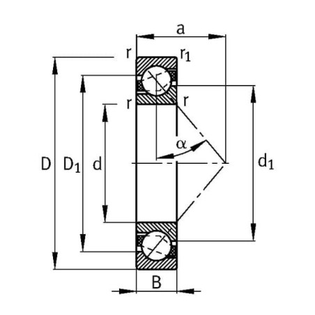 Roulement à billes oblique SKF 75007304BEP