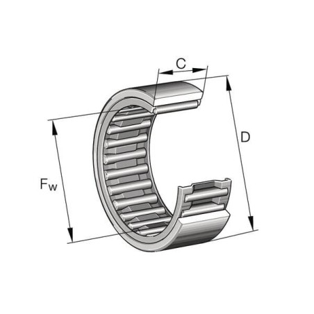 Roulement à aiguilles INA/FFAG RNAO25X35X17XL