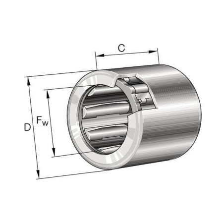 Roue libre avec cage en acier INA/FFAG HF3520