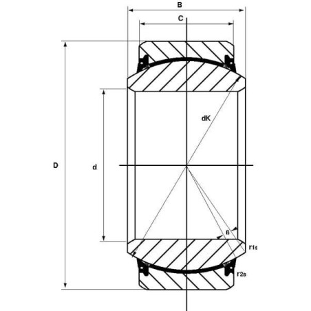 Roulement MAC-POWER GE70UK2RS