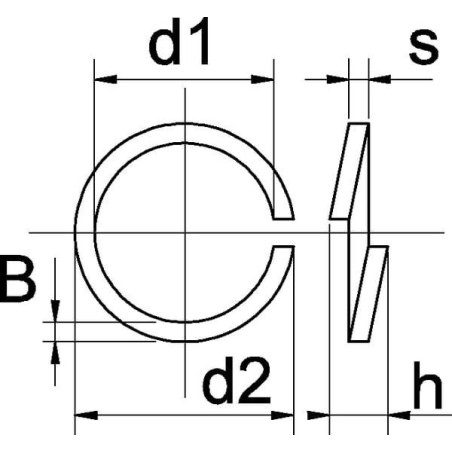 Rondelle élastique M5 zinguée UNIVERSEL 127B5