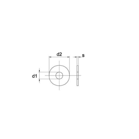 Rondelle de carrosserie M6 UNIVERSEL 440R6RVSP001