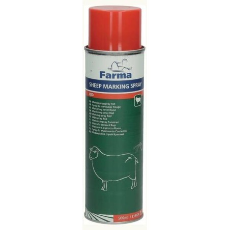 Spray de marquage des moutons rouge 500mL FARMA 303031FA