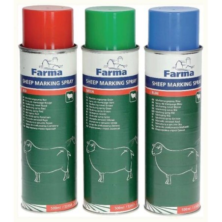 Spray de marquage des moutons rouge 500mL FARMA 303031FA