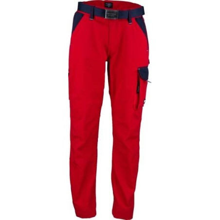 Pantalon de travail rouge - bleu marine S UNIVERSEL KW102030080080