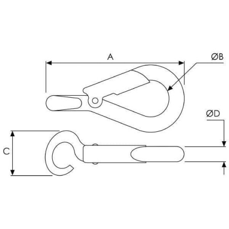 Mousqueton UNIVERSEL AZ500103