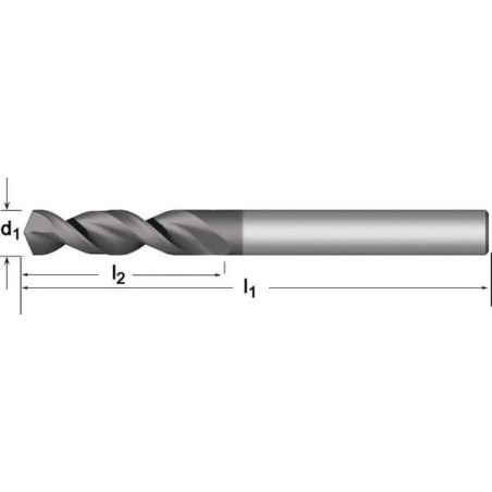 Mèche spiralée extra courte 4,0mm DORMER A92140