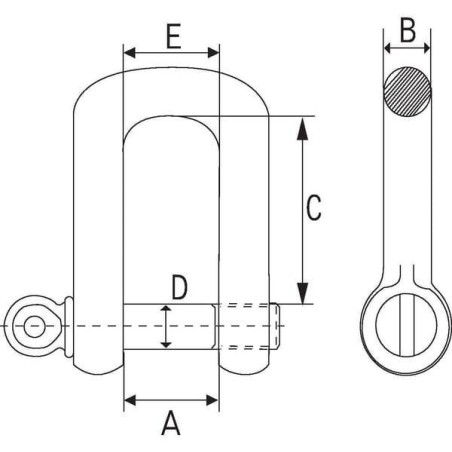 Manille haute résitance 3/4" MCBULL FSH34S