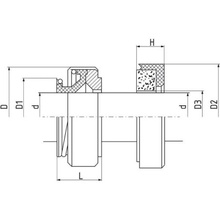 Joint de pompe à eau UNIVERSEL MS10033187