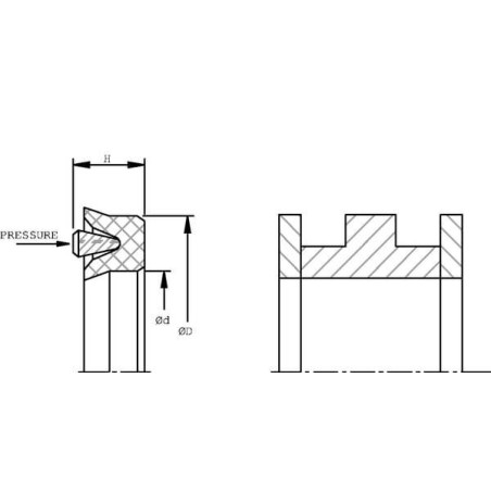 Joint de piston UNIVERSEL ZA75639DS