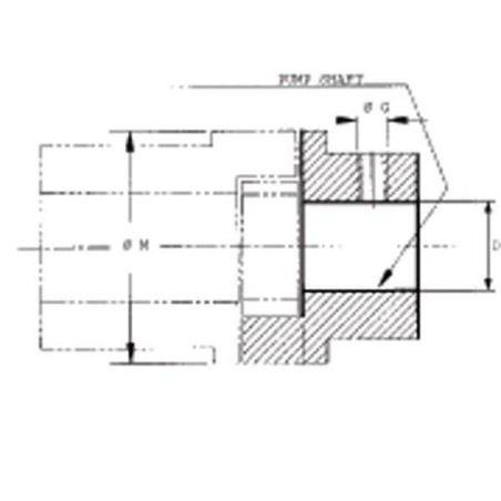 Demi accouplement de pompe MP-FILTRI GEP320A