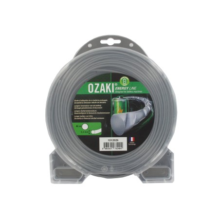 Coque fil nylon ondulé rond Diamètre 3,3mm OZAKI ENERGY LINE (46m)